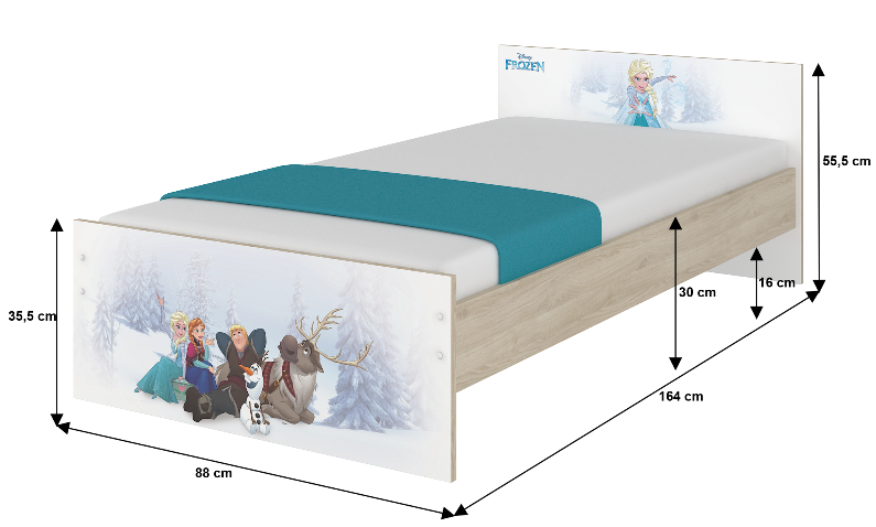 Detská posteľ Začarovaný les a macko pu Max 160x80