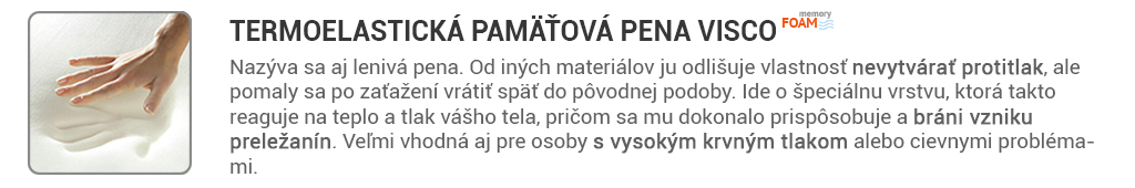 vankuse z pamatovej peny