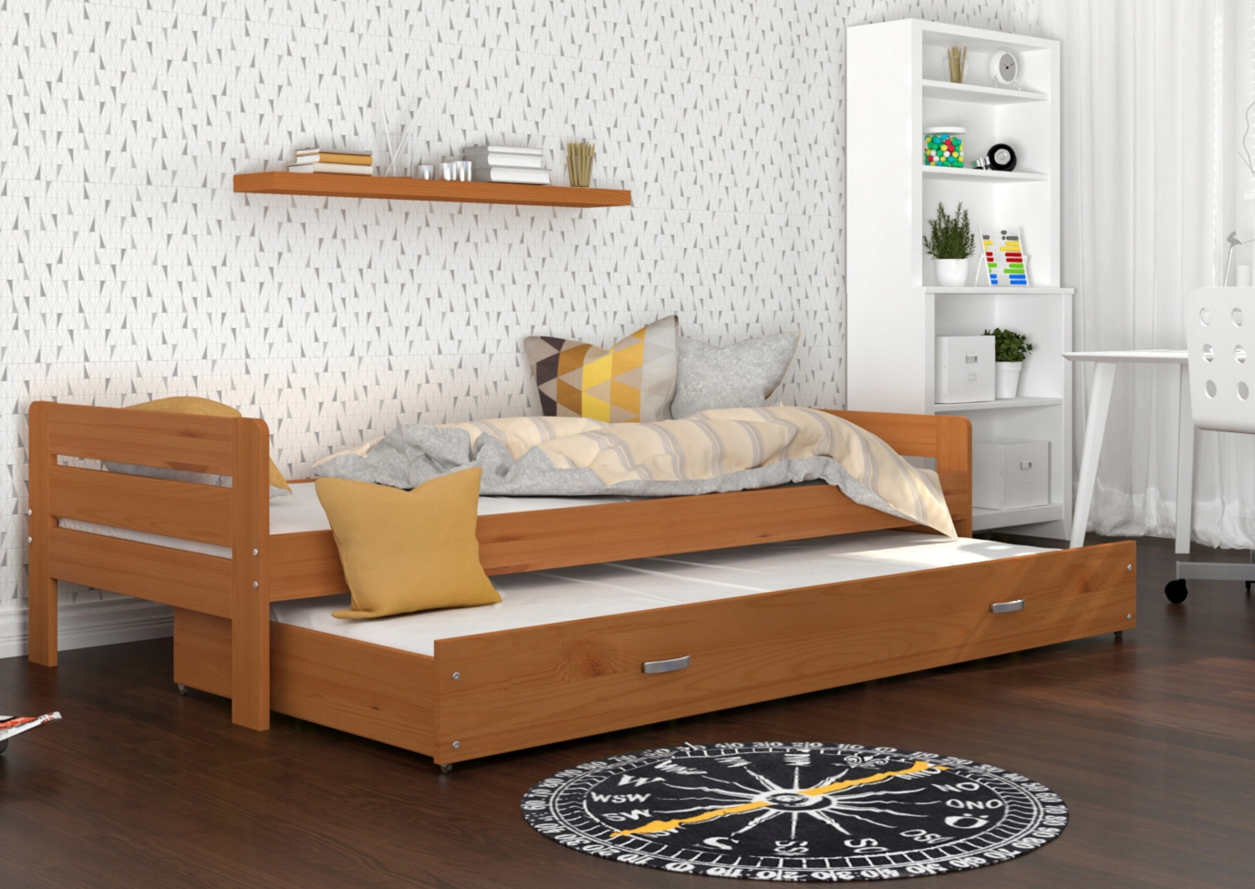 200x90 Jelša rozkladacia postel